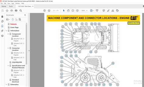 cat skid steer electric quick attach parts|cat skid steer loader manual.